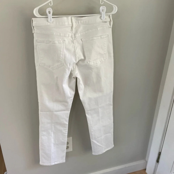 MOTHER The Dazzler Mid Rise Ankle Jeans - White - Size 33 - NWT - Picture 12 of 16